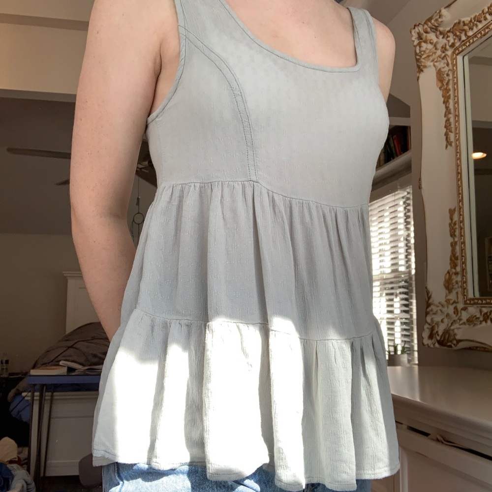 American Eagle Ruffle Top